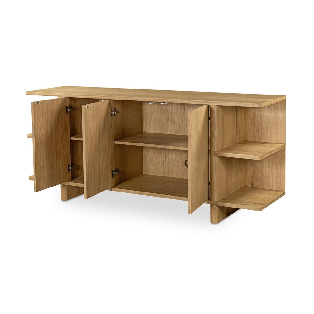 Moes Home - Casey Sideboard Rustic Oak - FC-1027-24 view 6