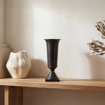 Moes Home - Cassia Cast Aluminum Vase Black - FI-1135-02 view 5