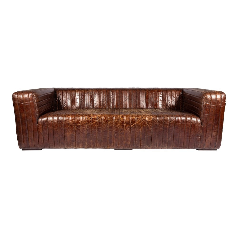 Moes Home - Castle Sofa in Brown - PK-1009-20 veiw 1