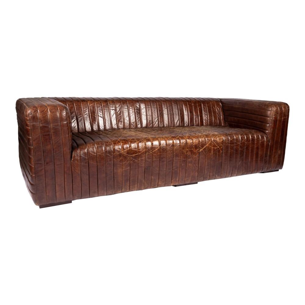 Moes Home - Castle Sofa in Brown - PK-1009-20 veiw 2