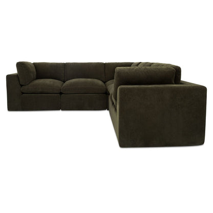 Moes Home - Cates Classic L Modular Sectional Dark Green - VV-1017-27 view 2