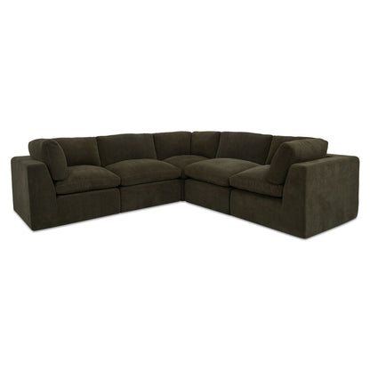 Moes Home - Cates Classic L Modular Sectional Dark Green - VV-1017-27 view 3