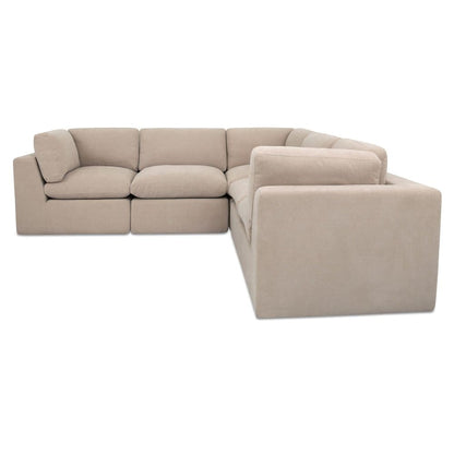Moes Home - Cates Classic L Modular Sectional Pebble - VV-1017-34 view 2