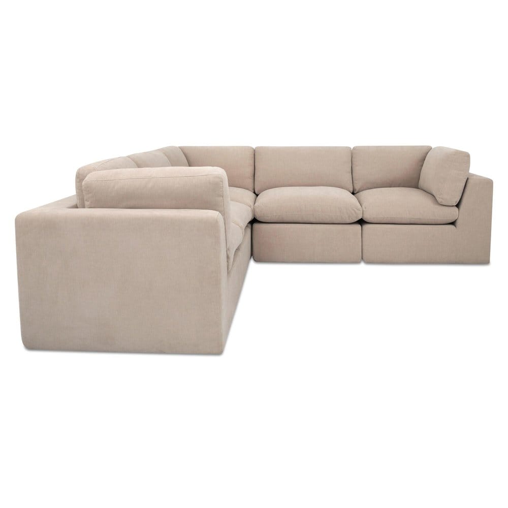 Moes Home - Cates Classic L Modular Sectional Pebble - VV-1017-34 view 4