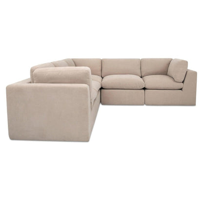 Moes Home - Cates Classic L Modular Sectional Pebble - VV-1017-34 view 4