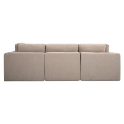 Moes Home - Cates Classic L Modular Sectional Pebble - VV-1017-34 view 5