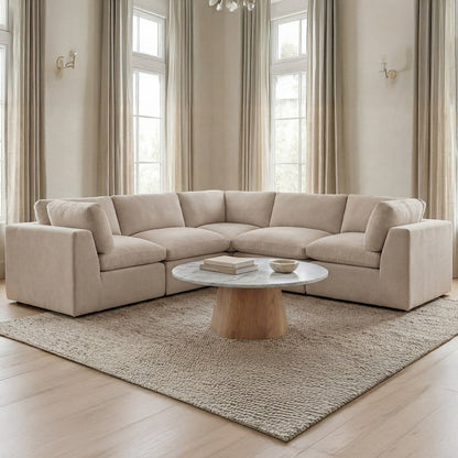 Moes Home - Cates Classic L Modular Sectional Pebble - VV-1017-34 view 10