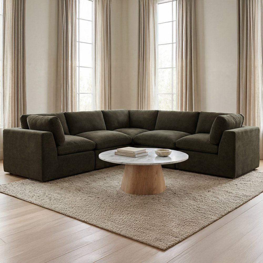 Moes Home - Cates Corner Chair Dark Green - VV-1010-27 view 9