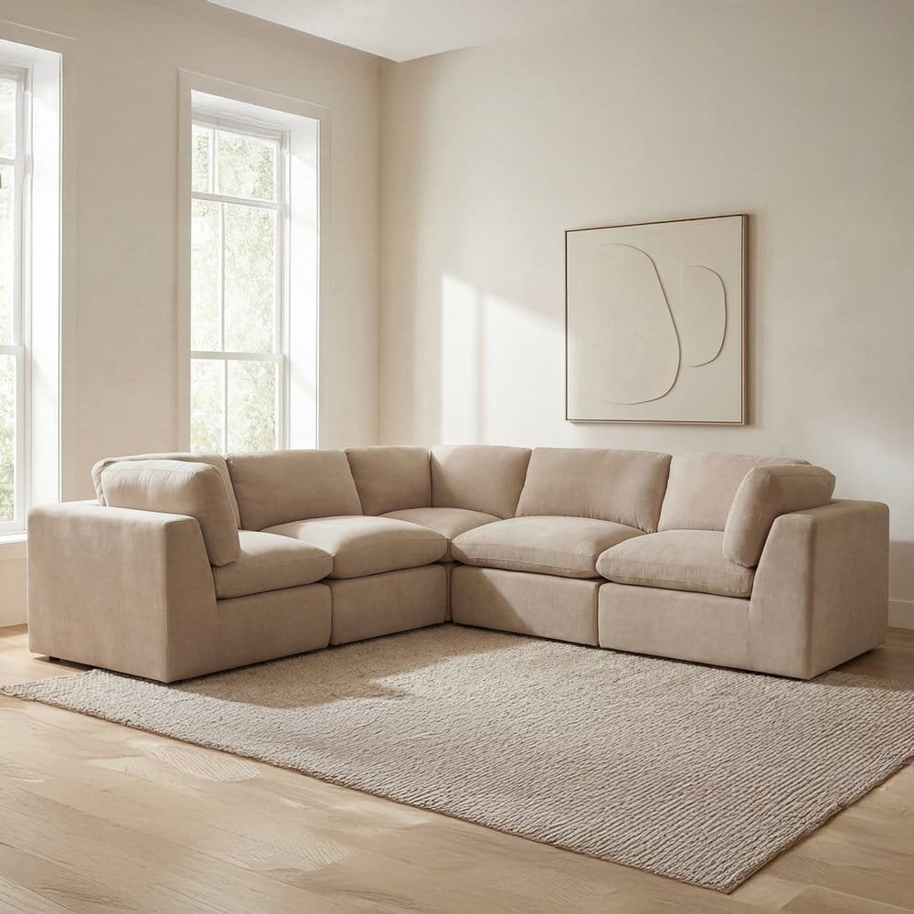 Moes Home - Cates Corner Chair Pebble - VV-1010-34 view 7