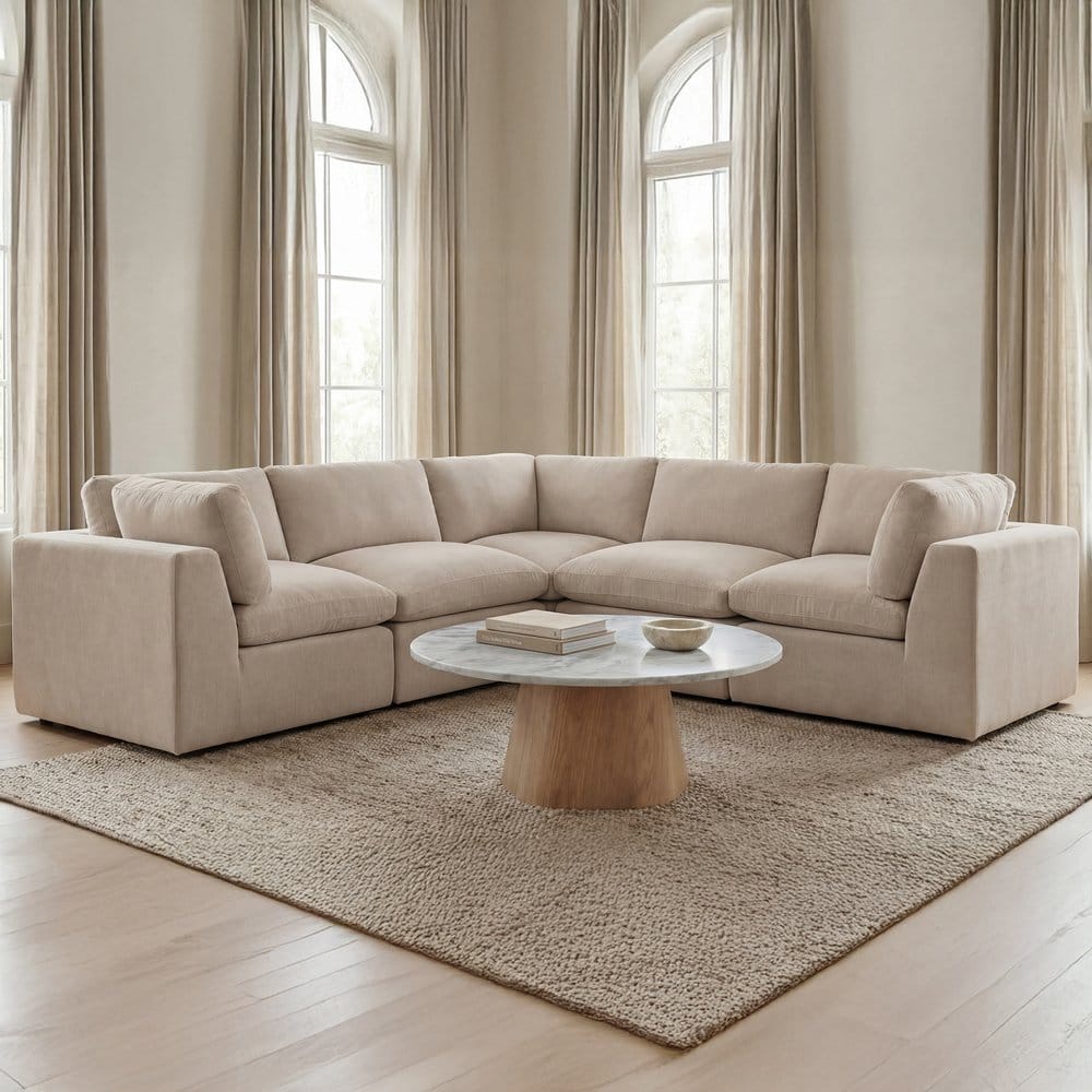 Moes Home - Cates Corner Chair Pebble - VV-1010-34 view 9