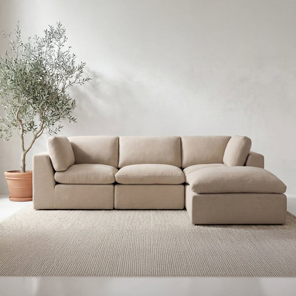 Moes Home - Cates Lounge Modular Sectional Pebble - VV-1015-34 view 8