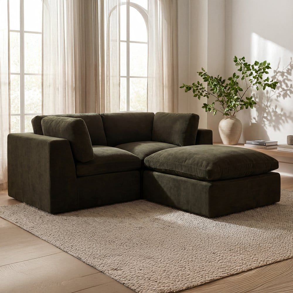 Moes Home - Cates Nook Modular Sectional Dark Green - VV-1014-27 view 10