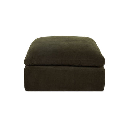 Moes Home - Cates Ottoman Dark Green - VV-1012-27 view 2