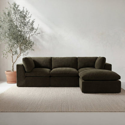 Moes Home - Cates Ottoman Dark Green - VV-1012-27 view 7