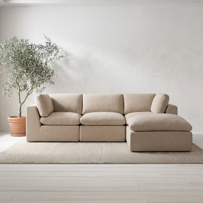 Moes Home - Cates Ottoman Pebble - VV-1012-34 view 7