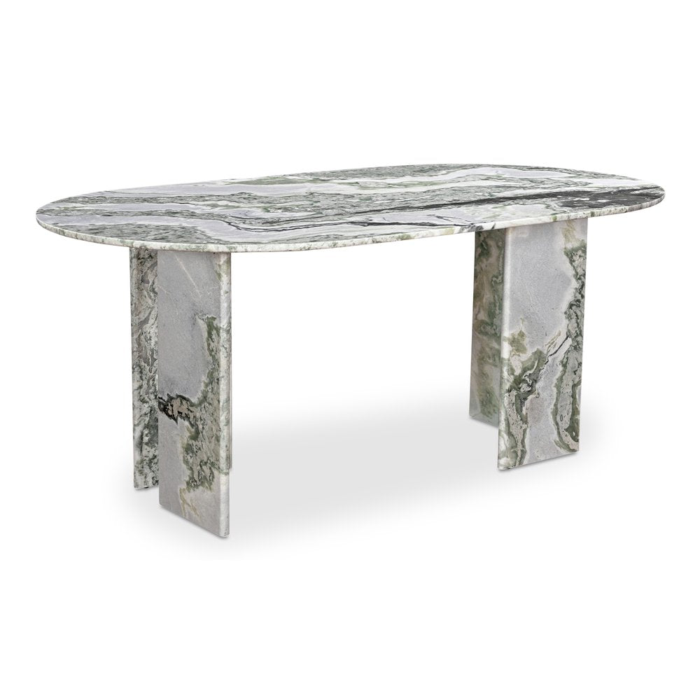 Moes Home - Celia Oval Dining Table Green Onyx Marble - JD-1075-16-0 view 3