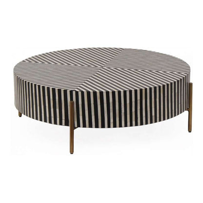 Moes Home - Chameau Coffee Table Small in Black and White - GZ-1147-37 veiw 1