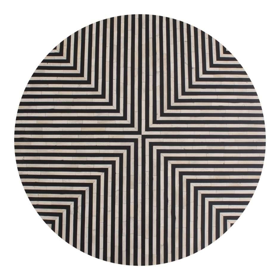 Moes Home - Chameau Coffee Table Small in Black and White - GZ-1147-37 veiw 3