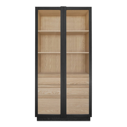 Moes Home - Charlotte Tall Cabinet Black - YR-1021-37 view 1