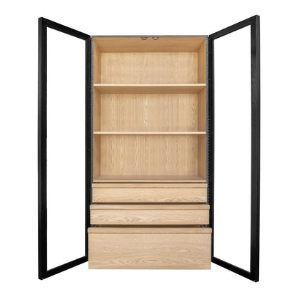 Moes Home - Charlotte Tall Cabinet Black - YR-1021-37 view 3
