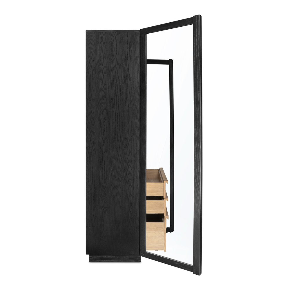 Moes Home - Charlotte Tall Cabinet Black - YR-1021-37 view 7