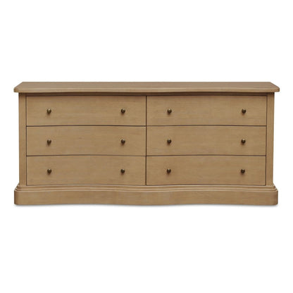 Moes Home - Clarence 6 Drawer Dresser Natural - EM-1011-24 view 1