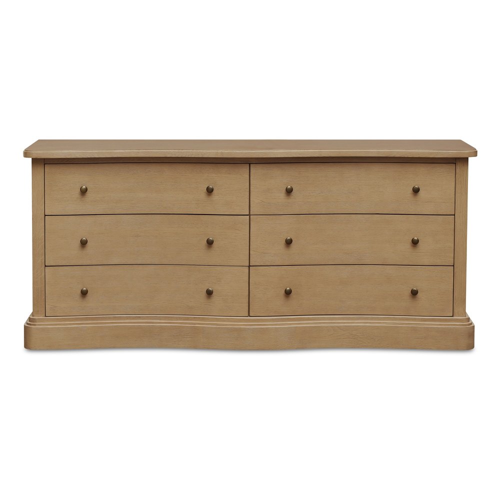 Moes Home - Clarence 6 Drawer Dresser Natural - EM-1011-24 view 2