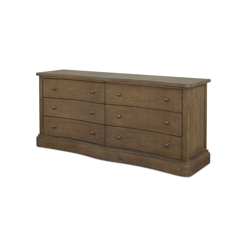 Moes Home - Clarence 6 Drawer Dresser Warm Brown - EM-1011-03 view 5