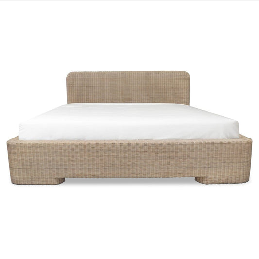 Moes Home - Claudia Bed Queen Natural - ET-1003-24-0 view 1