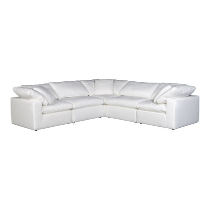 Moes Home - Clay Classic L Modular Sectional Livesmart in Fabric Cream - YJ-1010-05 veiw 1
