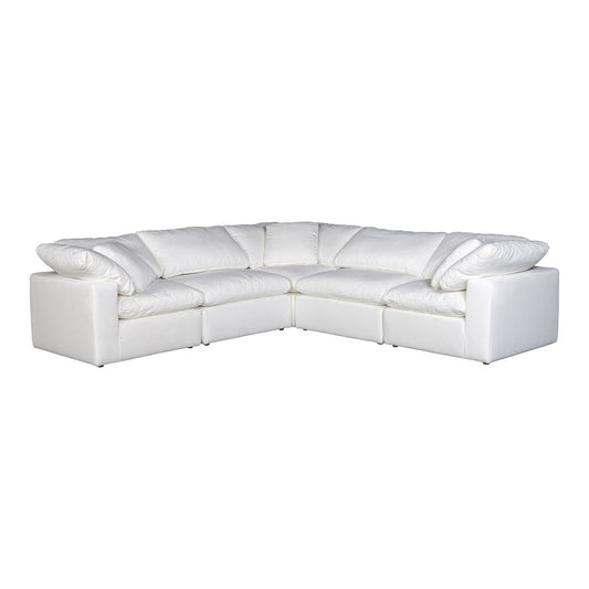 Moes Home - Clay Classic L Modular Sectional Livesmart in Fabric Cream - YJ-1010-05 veiw 1