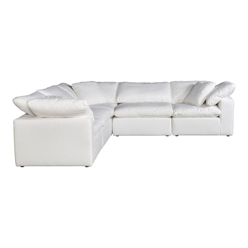 Moes Home - Clay Classic L Modular Sectional Livesmart in Fabric Cream - YJ-1010-05 veiw 2
