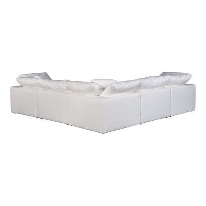 Moes Home - Clay Classic L Modular Sectional Livesmart in Fabric Cream - YJ-1010-05 veiw 4
