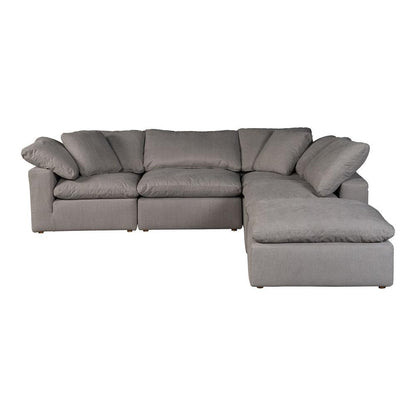 Moes Home - Clay Dream Modular Sectional Livesmart Fabric in Light Grey - YJ-1011-29 veiw 1