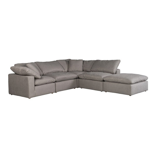 Moes Home - Clay Dream Modular Sectional Livesmart Fabric in Light Grey - YJ-1011-29 veiw 2