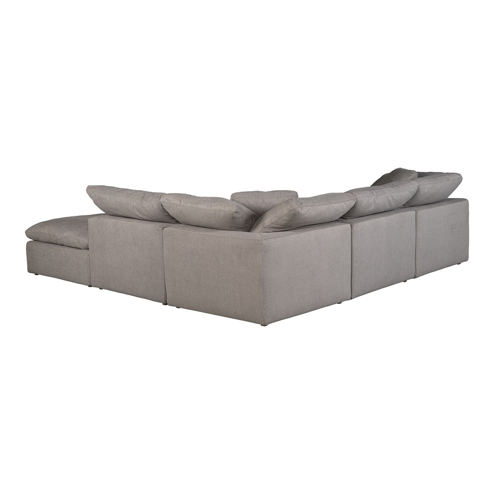Moes Home - Clay Dream Modular Sectional Livesmart Fabric in Light Grey - YJ-1011-29 veiw 4