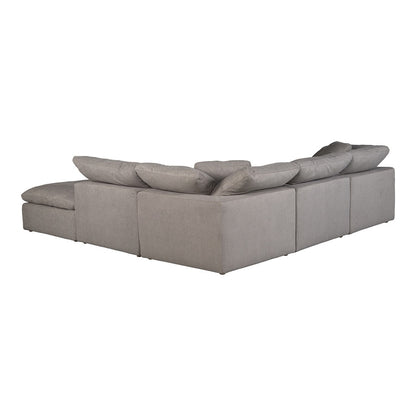 Moes Home - Clay Dream Modular Sectional Livesmart Fabric in Light Grey - YJ-1011-29 veiw 4