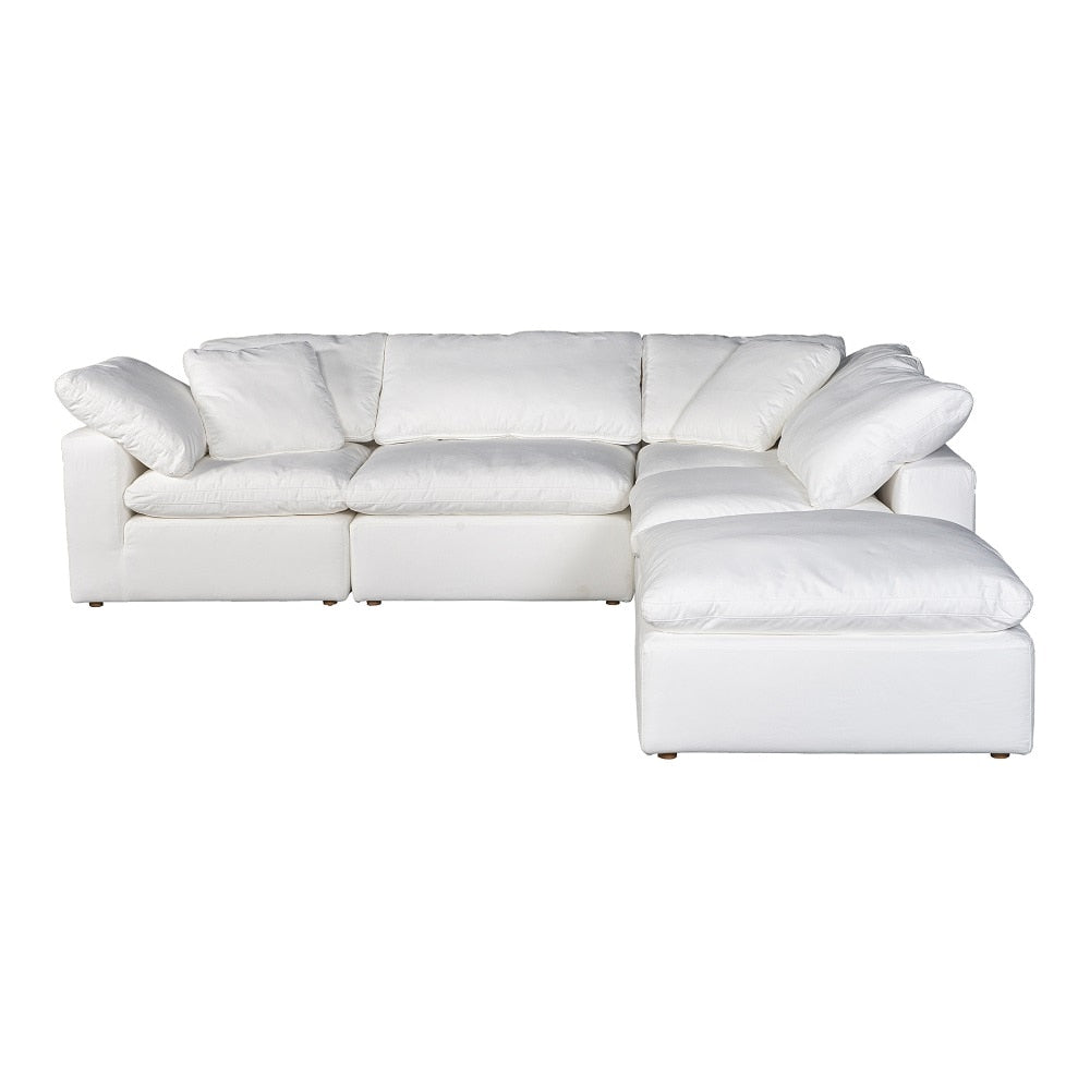 Moes Home - Clay Dream Modular Sectional Livesmart in Fabric Cream - YJ-1011-05 veiw 1