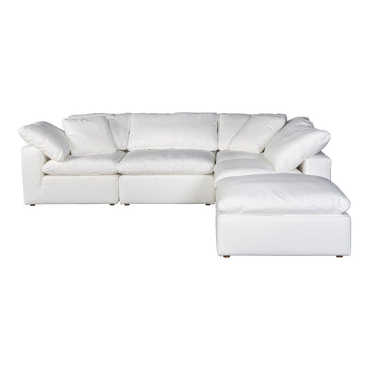 Moes Home - Clay Dream Modular Sectional Livesmart in Fabric Cream - YJ-1011-05 veiw 1
