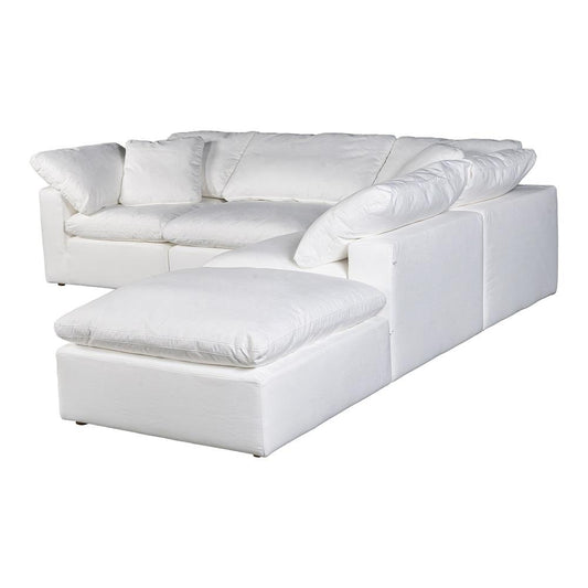 Moes Home - Clay Dream Modular Sectional Livesmart in Fabric Cream - YJ-1011-05 veiw 2