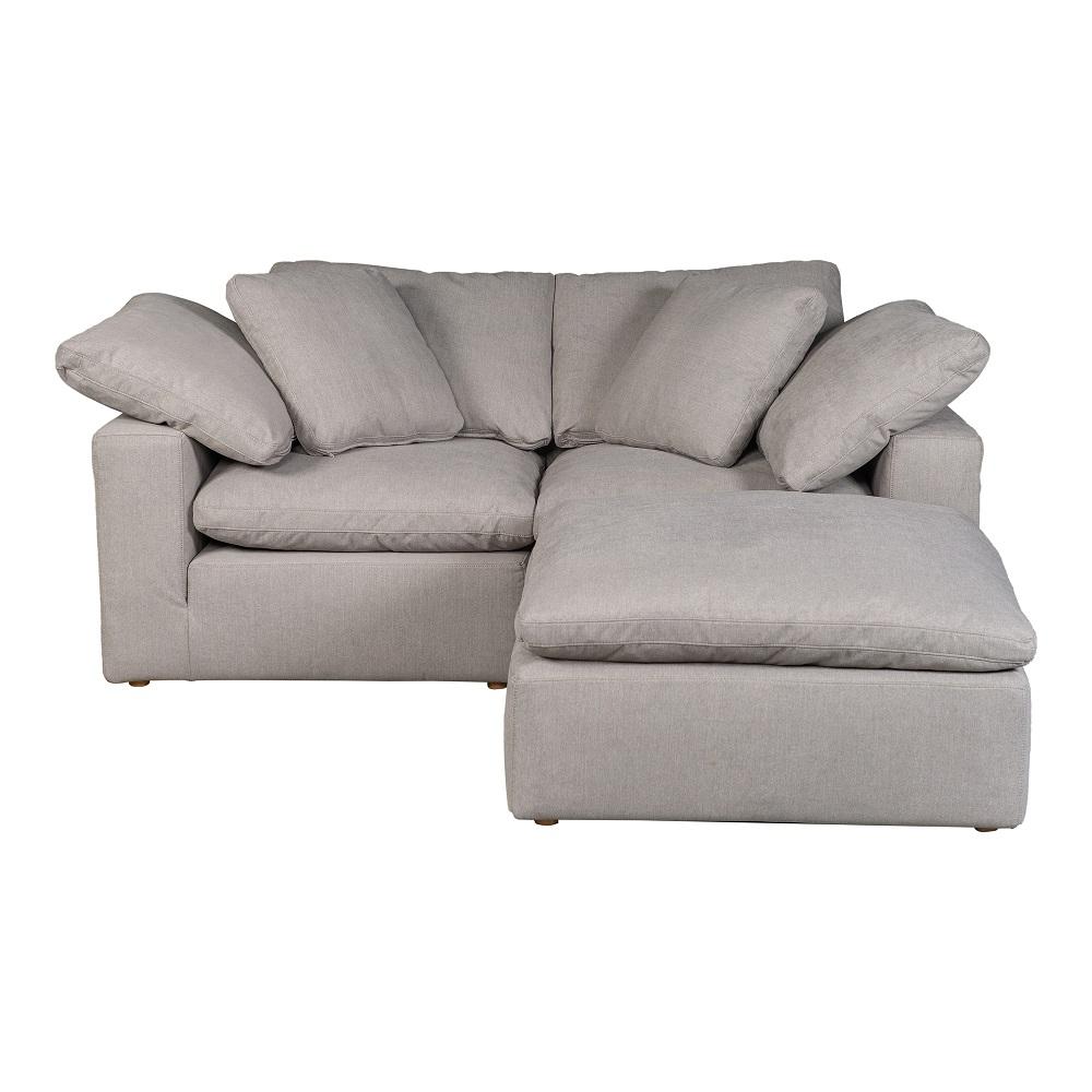 Moes Home - Clay Nook Modular Sectional Livesmart Fabric in Light Grey - YJ-1009-29 veiw 1