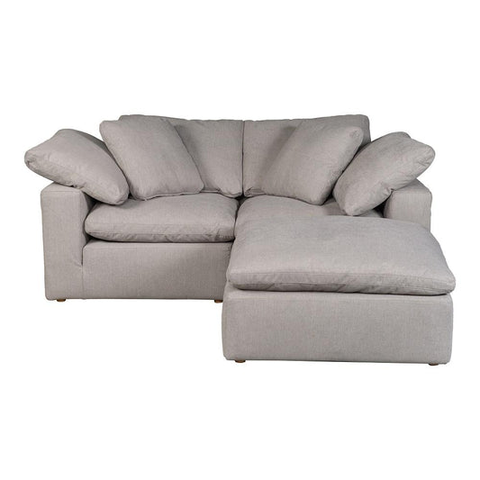 Moes Home - Clay Nook Modular Sectional Livesmart Fabric in Light Grey - YJ-1009-29 veiw 1