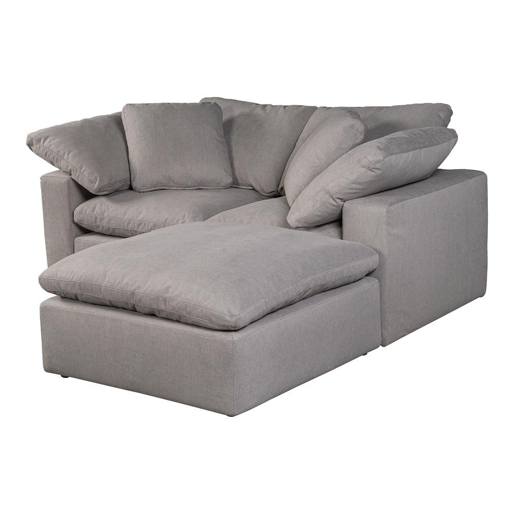 Moes Home - Clay Nook Modular Sectional Livesmart Fabric in Light Grey - YJ-1009-29 veiw 3