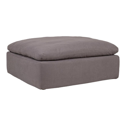 Moes Home - Clay Ottoman Fabric Livesmart in Light Grey - YJ-1002-29 veiw 2