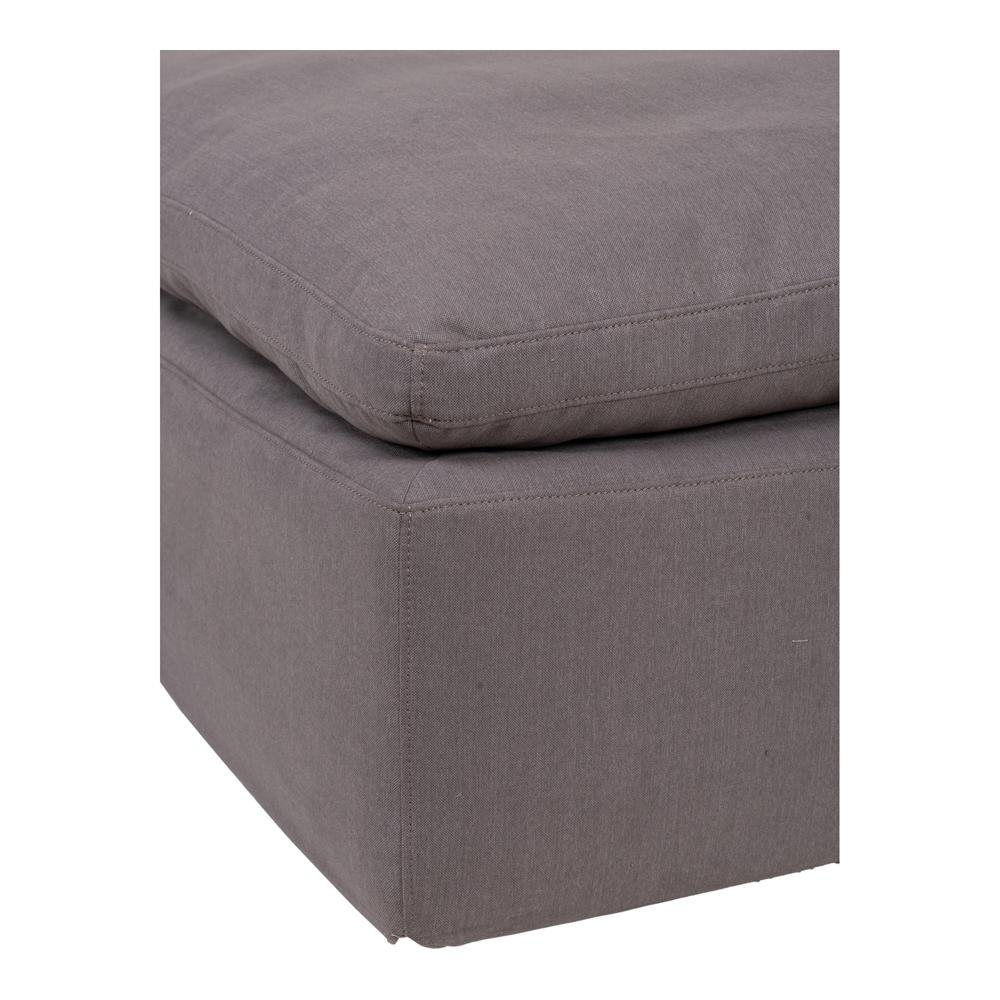 Moes Home - Clay Ottoman Fabric Livesmart in Light Grey - YJ-1002-29 veiw 4