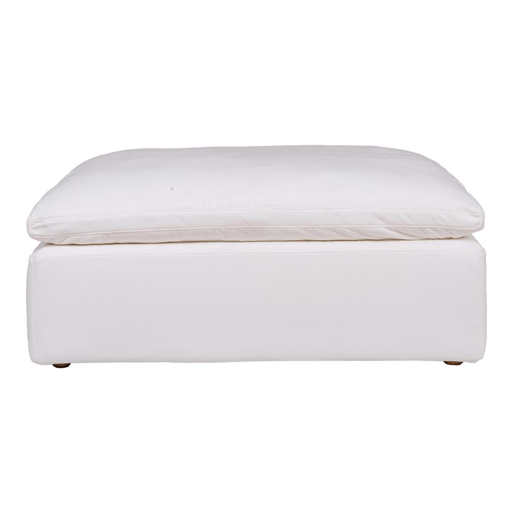 Moes Home - Clay Ottoman Livesmart Fabric Cream - YJ-1002-05 veiw 1