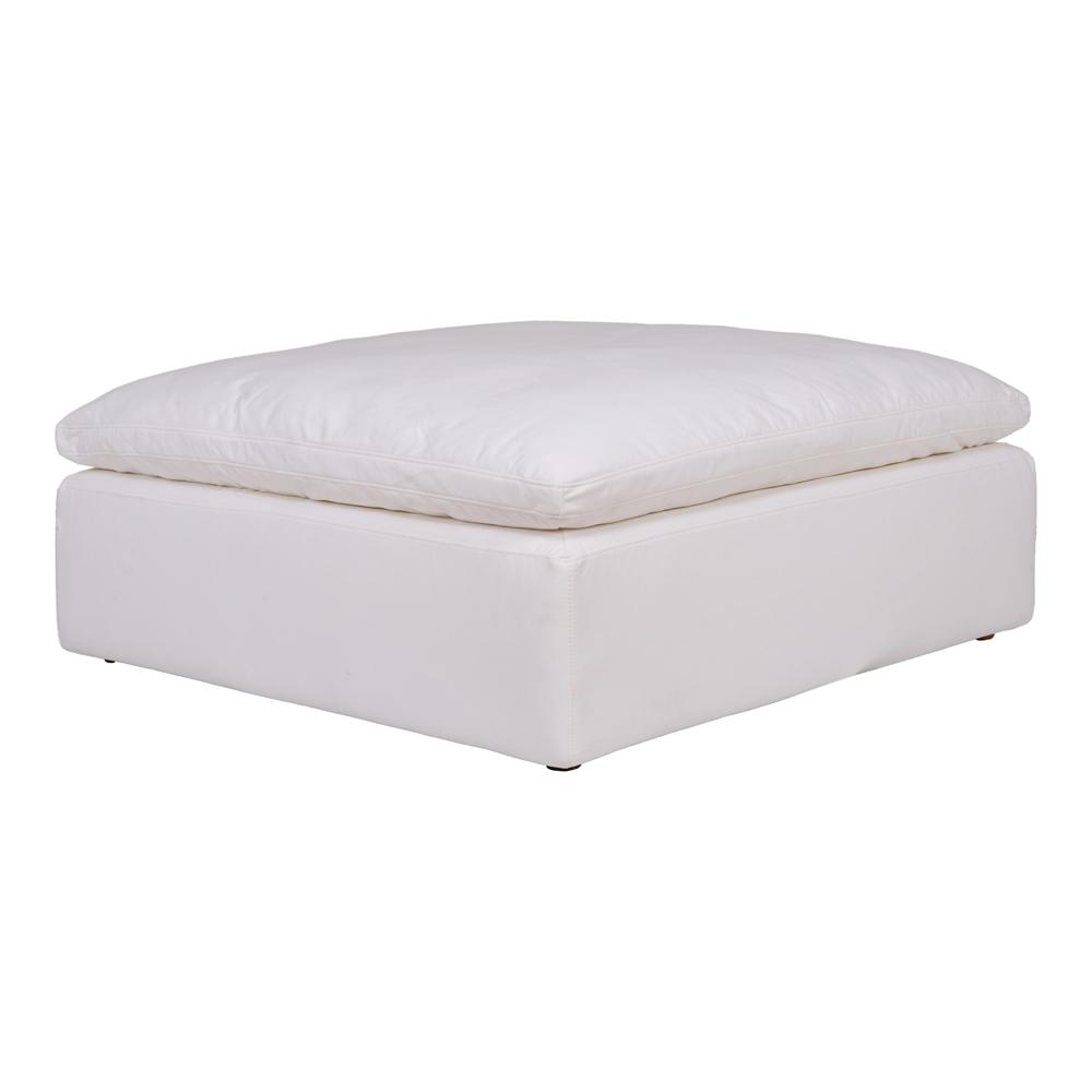 Moes Home - Clay Ottoman Livesmart Fabric Cream - YJ-1002-05 veiw 2