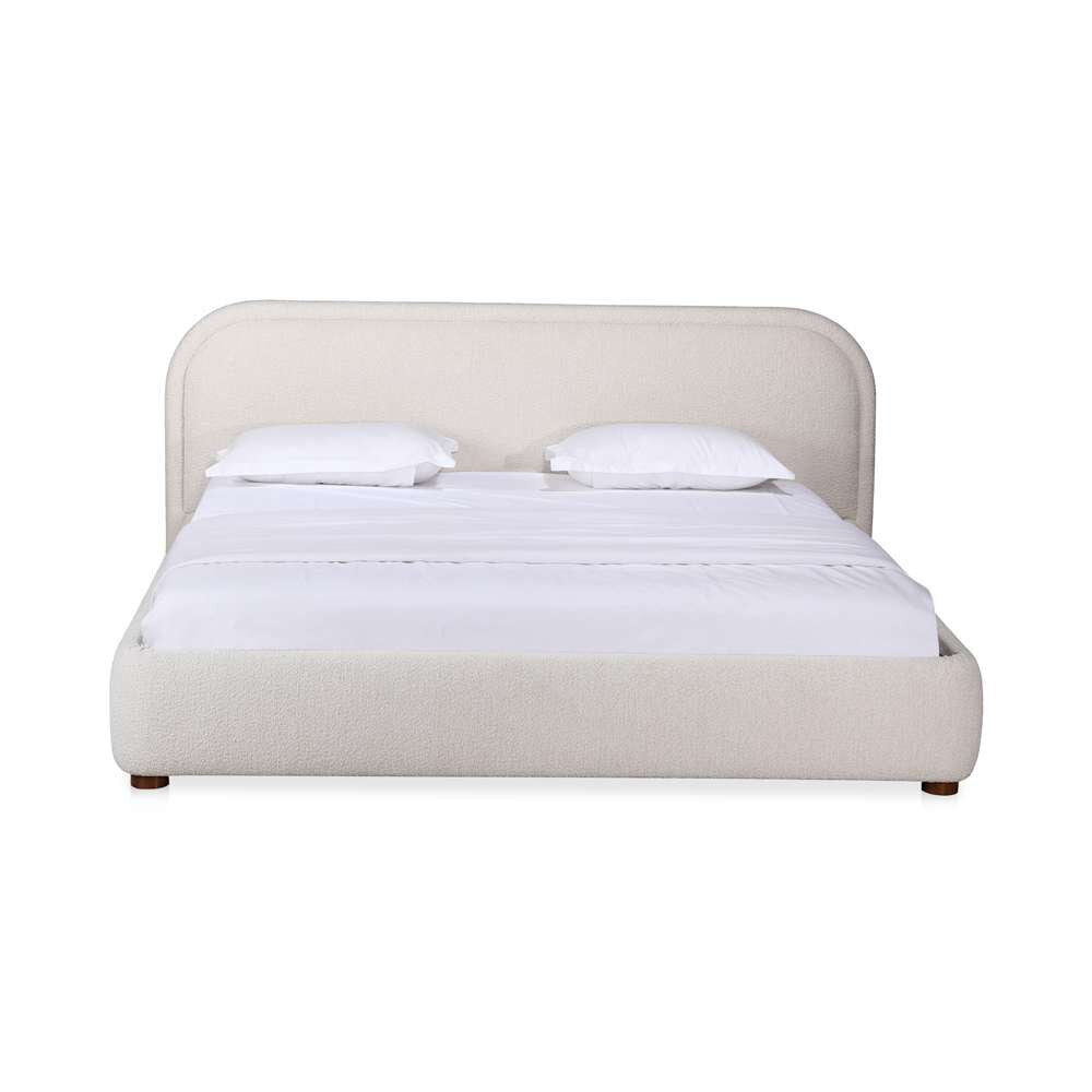 Moes Home  -  Colin Queen Bed in Beige  - RN-1146-34-0 veiw 1
