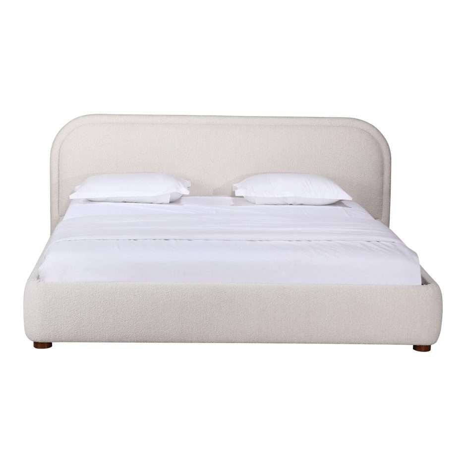 Moes Home  -  Colin Queen Bed in Beige  - RN-1146-34-0 veiw 3