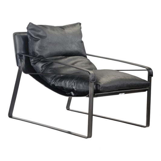 Moes Home - Connor Club Chair in Black - PK-1044-02 veiw 1